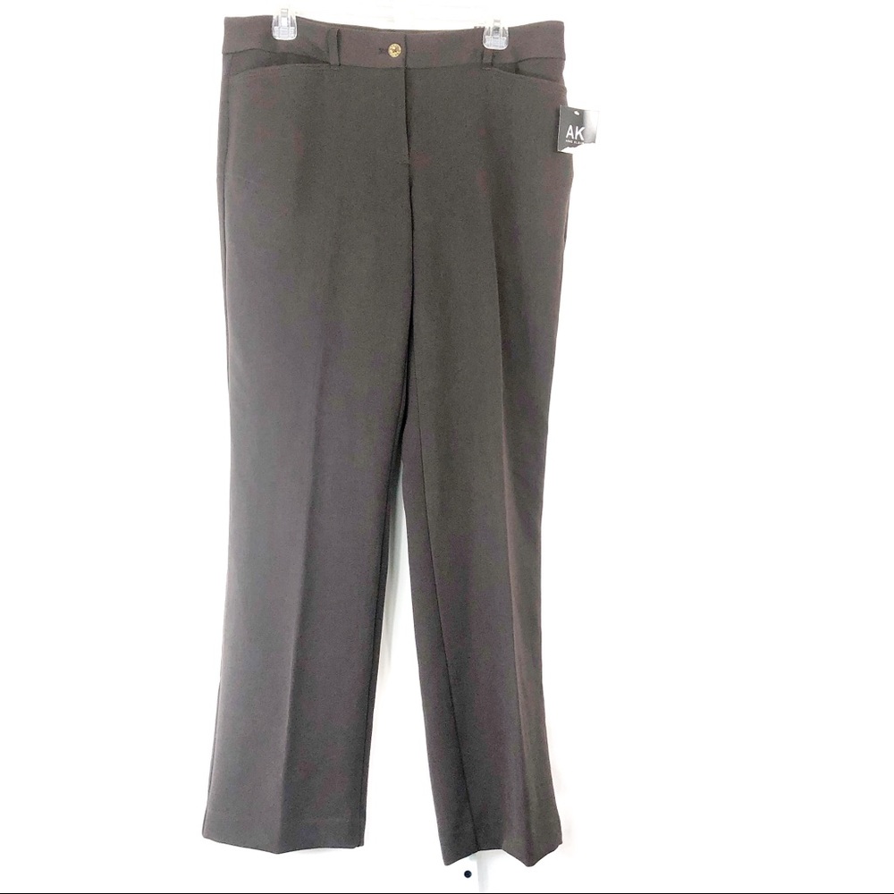 Anne Klein Trouser Brown 10 US, 44 EU, 14 UK